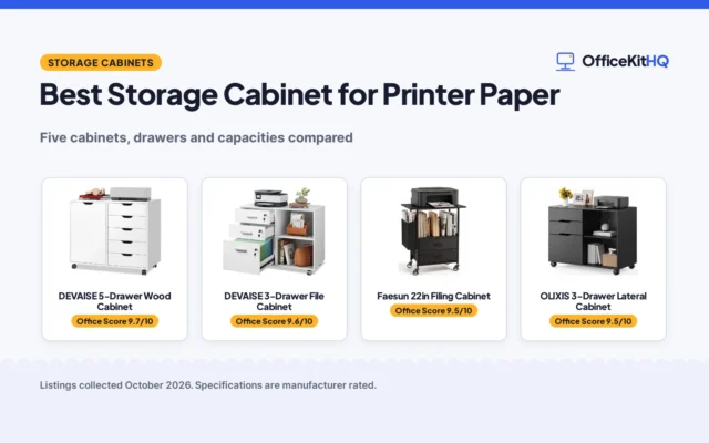 Best Storage Cabinet for Printer Paper (2026): 5 Compared