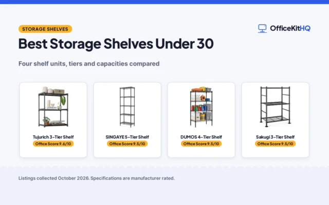 Best Storage Shelves Under 30 (2026): 4 Picks Compared