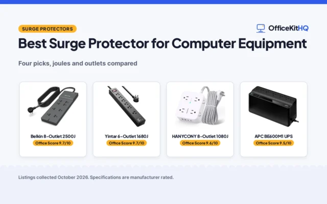 Best Surge Protector for Computer Equipment (2026): 4 Picks Compared