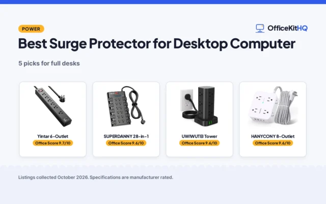 Best Surge Protector for Desktop Computer (2026): 5 Compared
