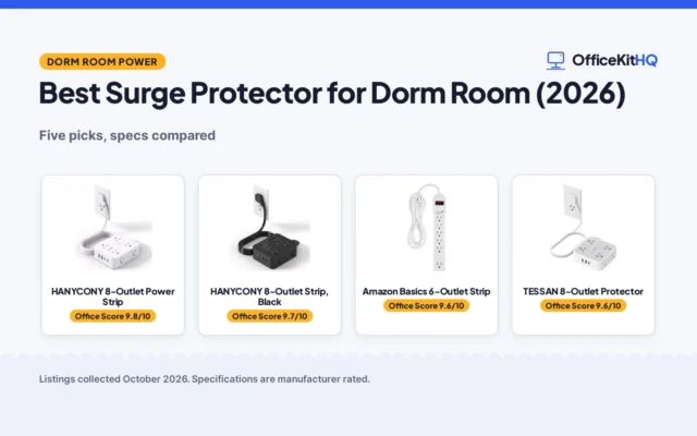 Best Surge Protector for Dorm Room (2026): 5 Compared