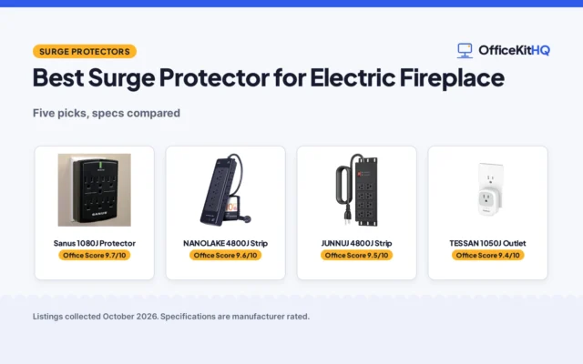 Best Surge Protector for Electric Fireplace (2026): 5 Compared
