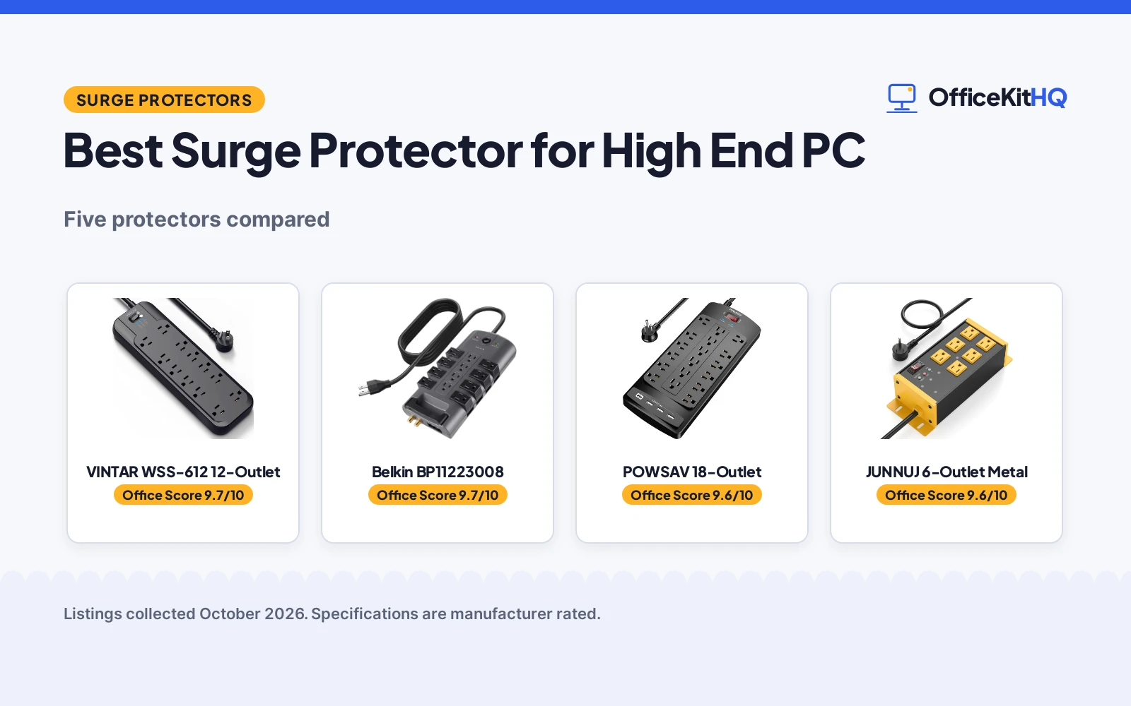 Best Surge Protector for High End PC (2026): 5 Compared