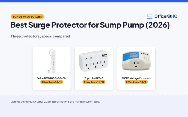 Best Surge Protector for Sump Pump (2026): 3 Compared