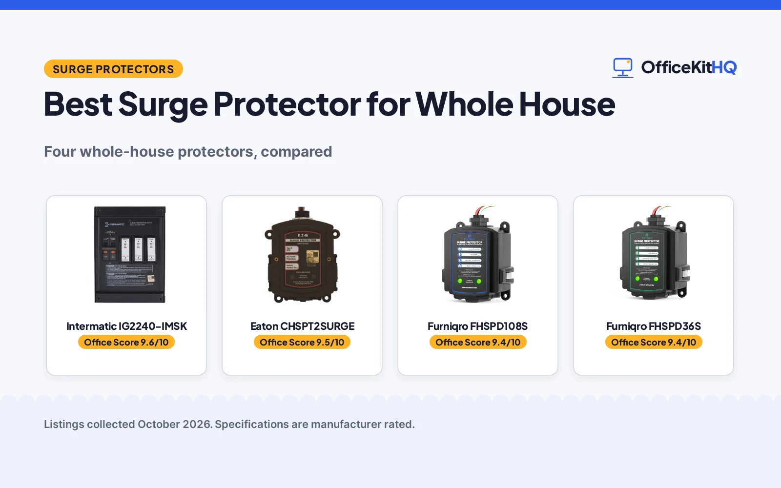 Best Surge Protector for Whole House (2026): 4 Compared