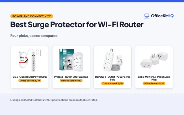 Best Surge Protector for Wi-Fi Router (2026): 4 Compared