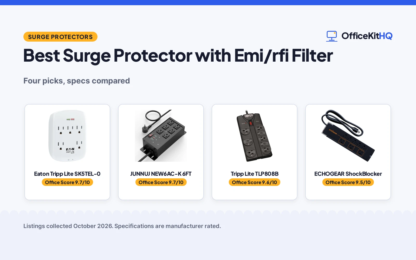Best Surge Protector with Emi/rfi Filter (2026): 4 Compared
