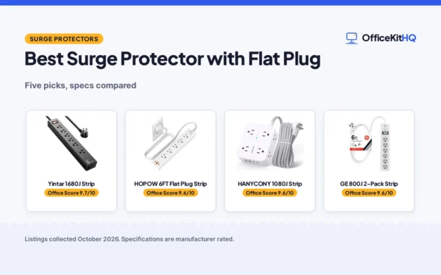 Best Surge Protector with Flat Plug: 5 Compared