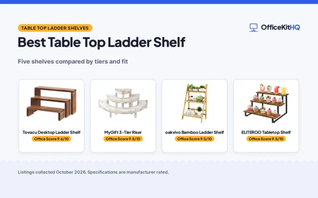 Best Table Top Ladder Shelf (2026): 5 Shelves Compared