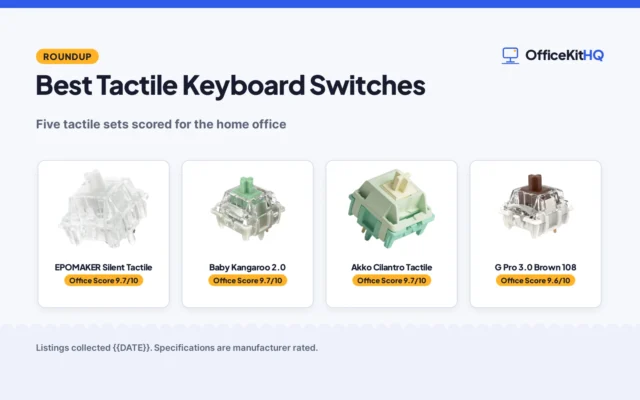 Best Tactile Keyboard Switches (2026)