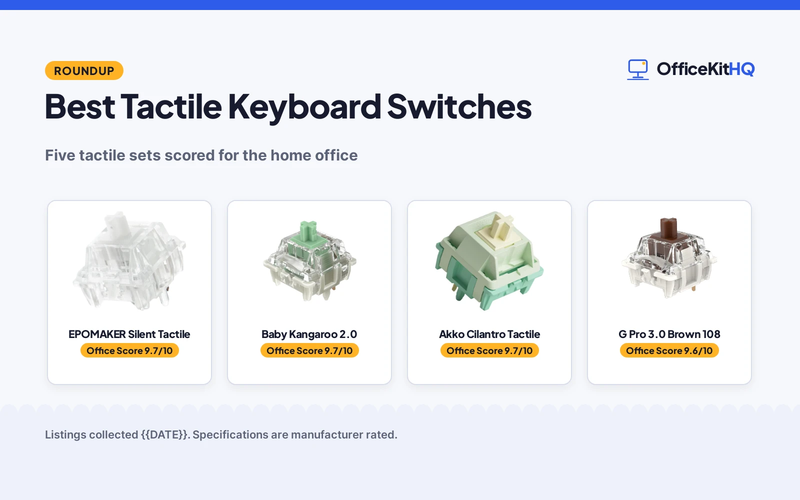 Best Tactile Keyboard Switches (2026)