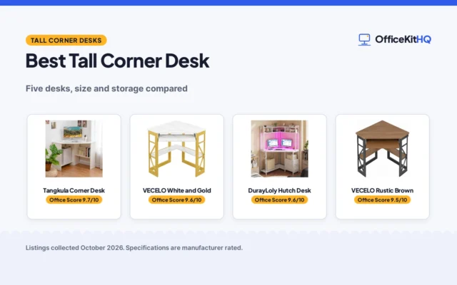 Best Tall Corner Desk (2026): 5 Desks Compared