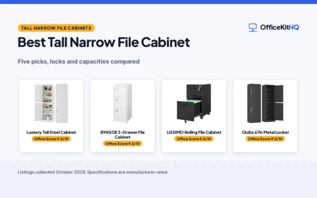 Best Tall Narrow File Cabinet (2026): 5 Steel Picks Compared