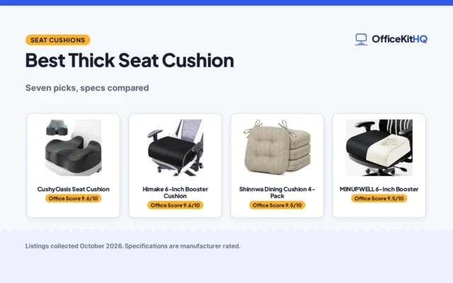 Best Thick Seat Cushion (2026): 7 Comfortable Picks