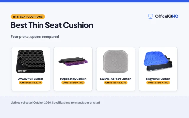 Best Thin Seat Cushion (2026): 4 Thin Picks Compared