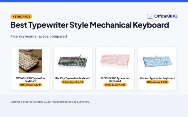 Best Typewriter Style Mechanical Keyboard (2026): 5 Compared