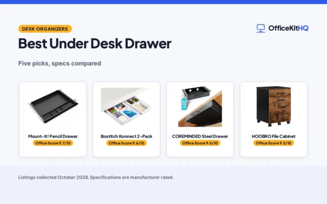 Best Under Desk Drawer: 5 Organizers Compared