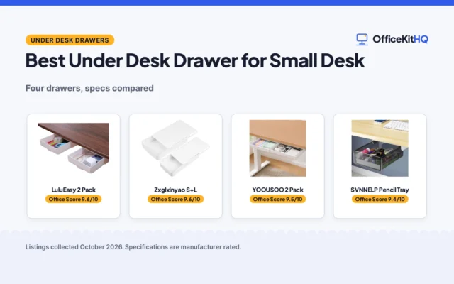 Best Under Desk Drawer for Small Desk (2026): 8 Drawers Compared