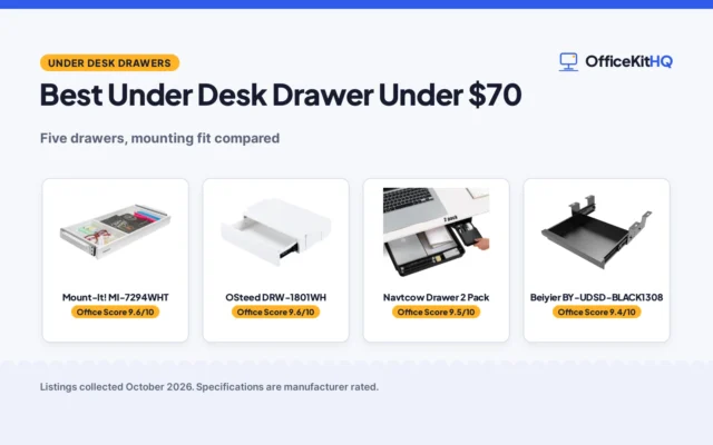 Best Under Desk Drawer Under $70 (2026): 5 Compared