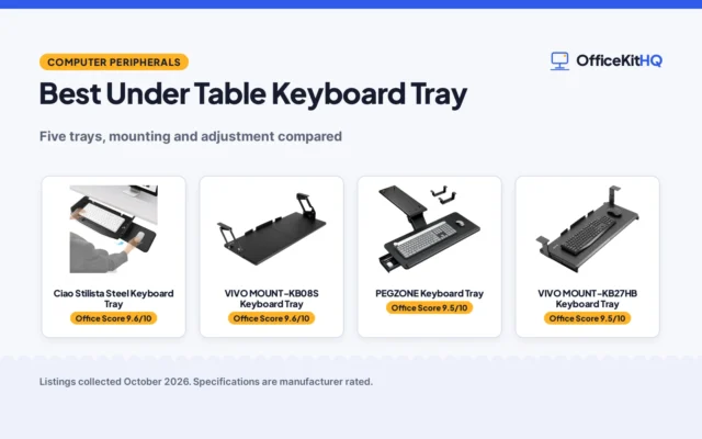 Best Under Table Keyboard Tray (2026): 5 Picks