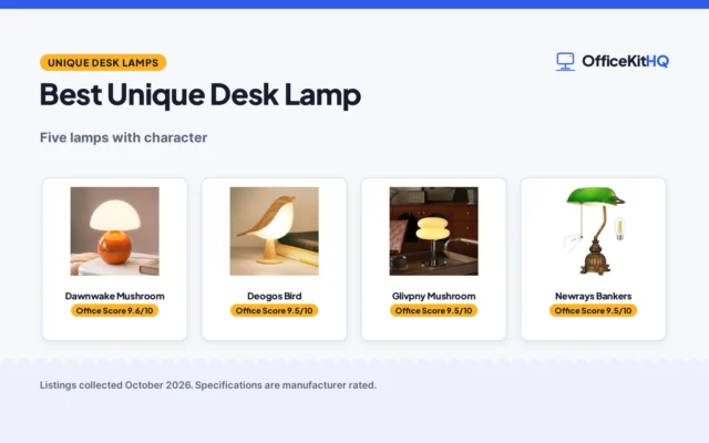Best Unique Desk Lamp (2026): 5 Picks for a Standout Desk