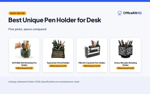 Best Unique Pen Holder for Desk (2026): 5 Compared