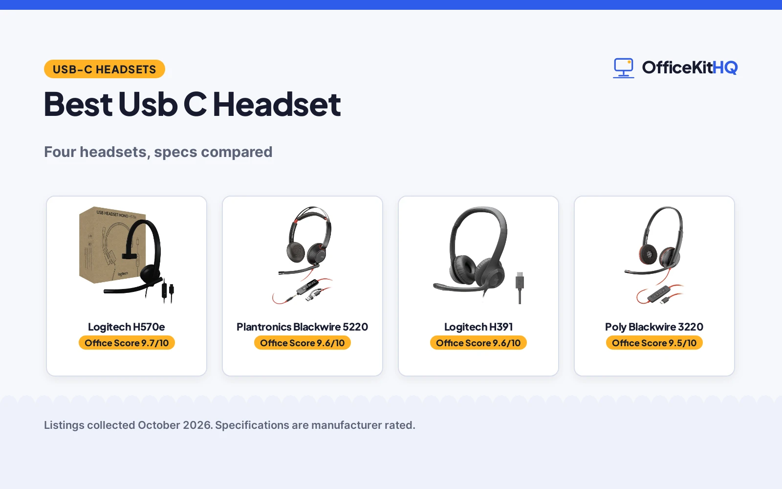 Best Usb C Headset (2026): 4 Headsets Compared