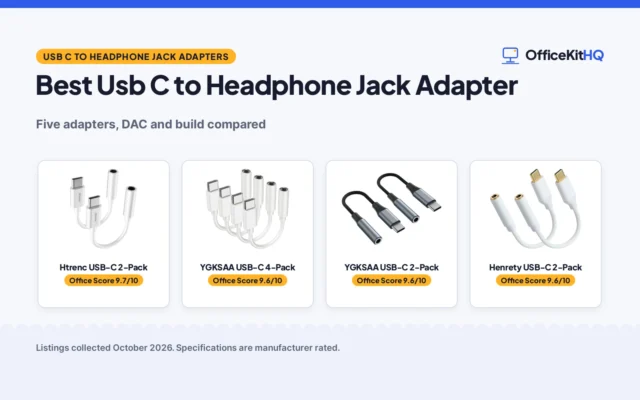 Best Usb C to Headphone Jack Adapter (2026): 5 Adapters Compared