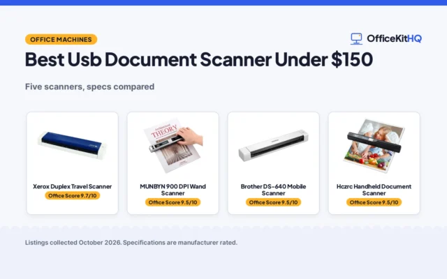 Best Usb Document Scanner Under $150: 5 Compared by Spec