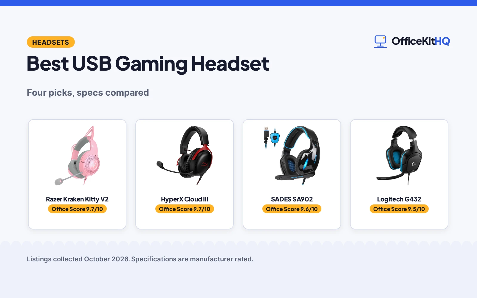 Best USB Gaming Headset (2026): 4 Picks Compared