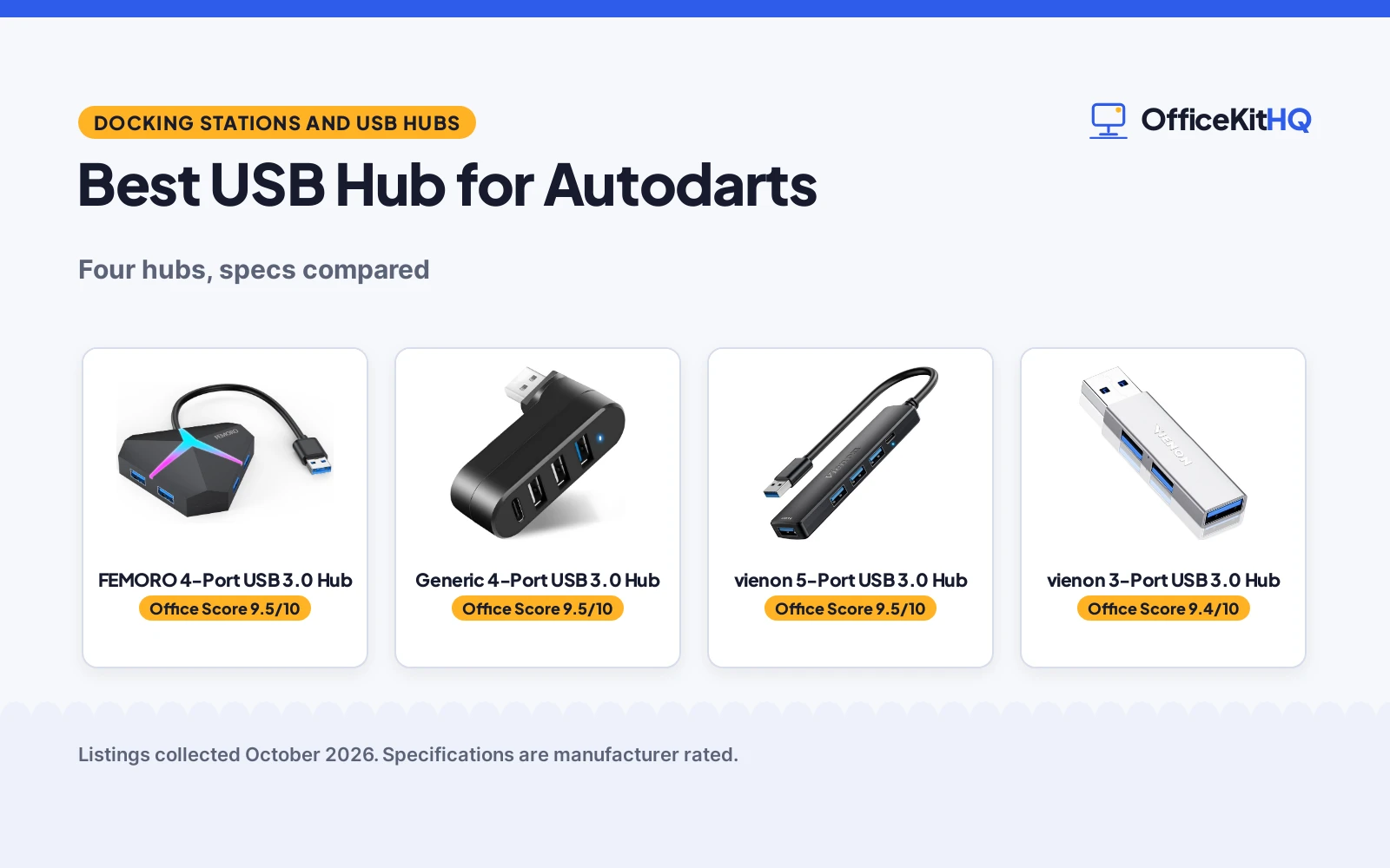 Best USB Hub for Autodarts (2026): 4 Compared