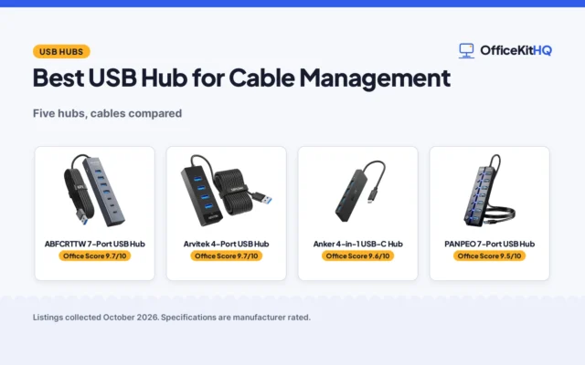 Best USB Hub for Cable Management (2026): 5 Hubs Compared