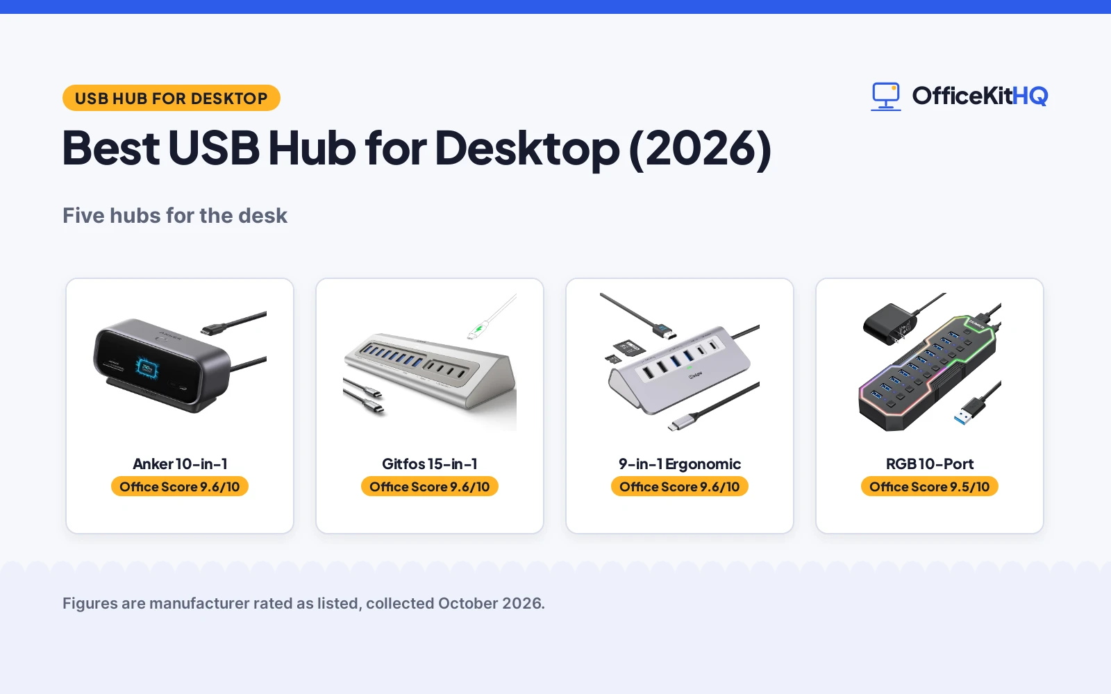 Best USB Hub for Desktop (2026)
