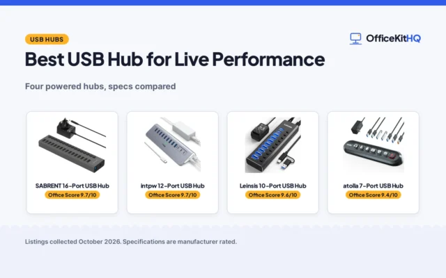 Best USB Hub for Live Performance: 4 Compared