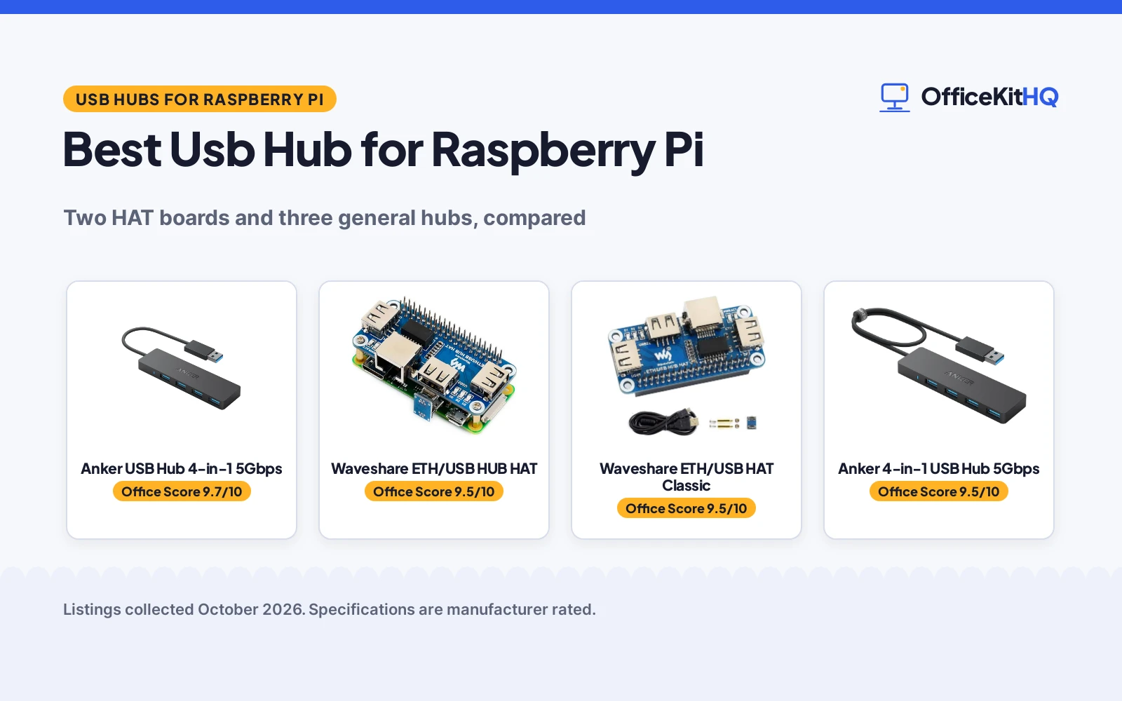 Best Usb Hub for Raspberry Pi (2026): 5 Hubs for the Pi