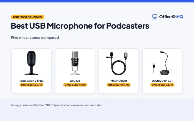 Best USB Microphone for Podcasters (2026): 5 Picks Compared