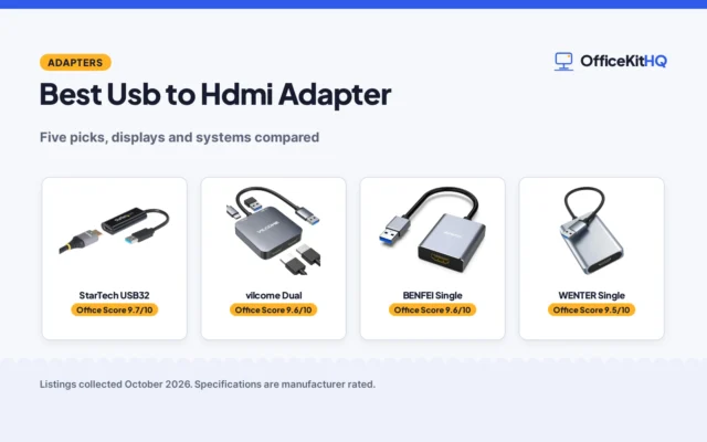Best Usb to Hdmi Adapter (2026): 5 Picks Compared
