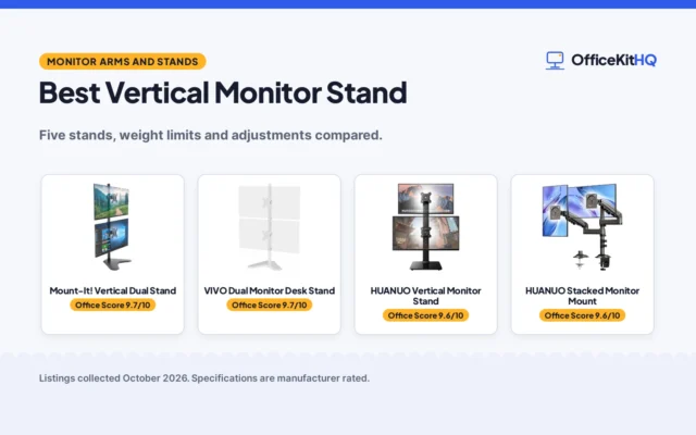 Best Vertical Monitor Stand (2026): 5 Compared