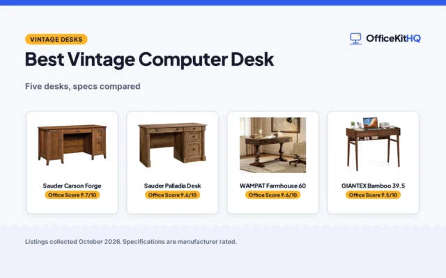 Best Vintage Computer Desk (2026): 5 Picks Compared
