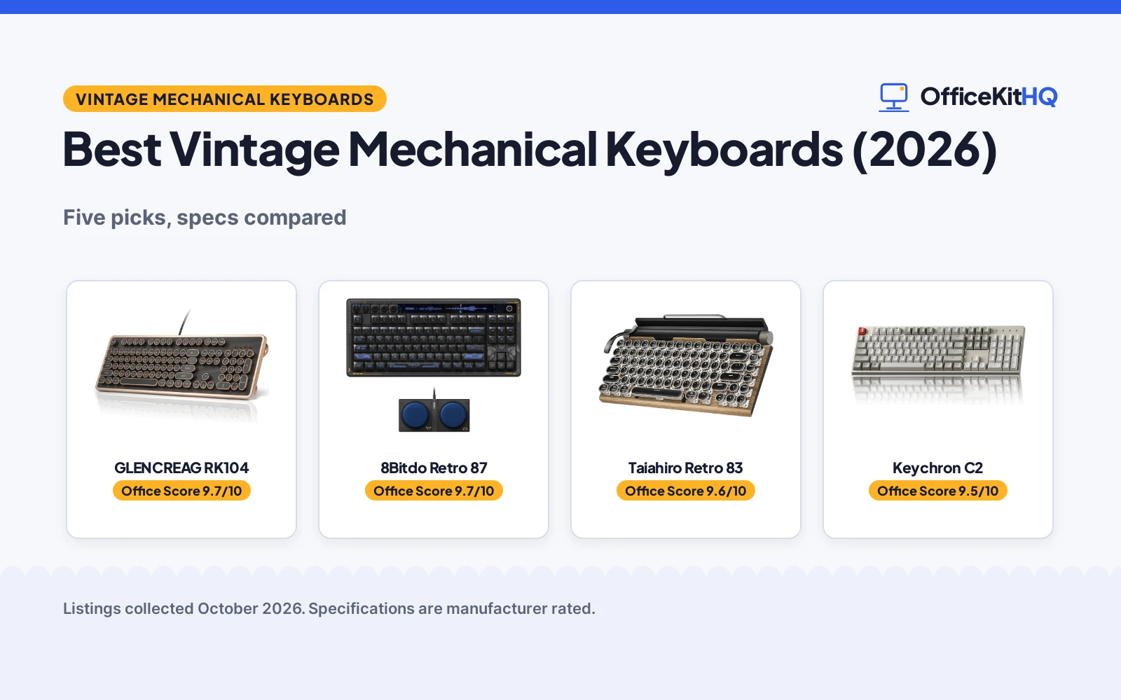 Best Vintage Mechanical Keyboard (2026): 5 Picks Compared