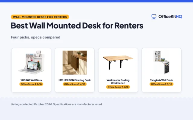 Best Wall Mounted Desk for Renters (2026): 4 Compared