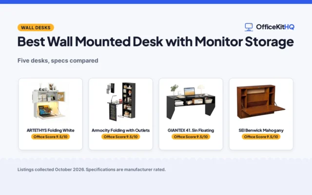 Best Wall Mounted Desk with Monitor Storage (2026): 5 Compared