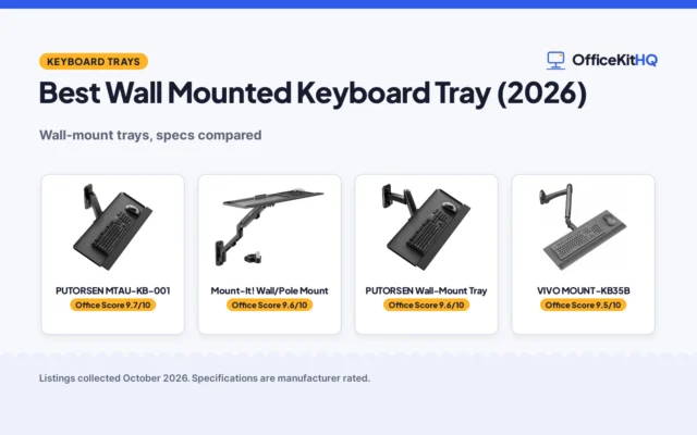 Best Wall Mounted Keyboard Tray (2026): 4 Trays Compared