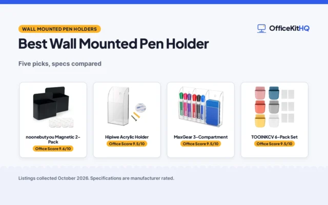 Best Wall Mounted Pen Holder (2026): 5 Picks Compared