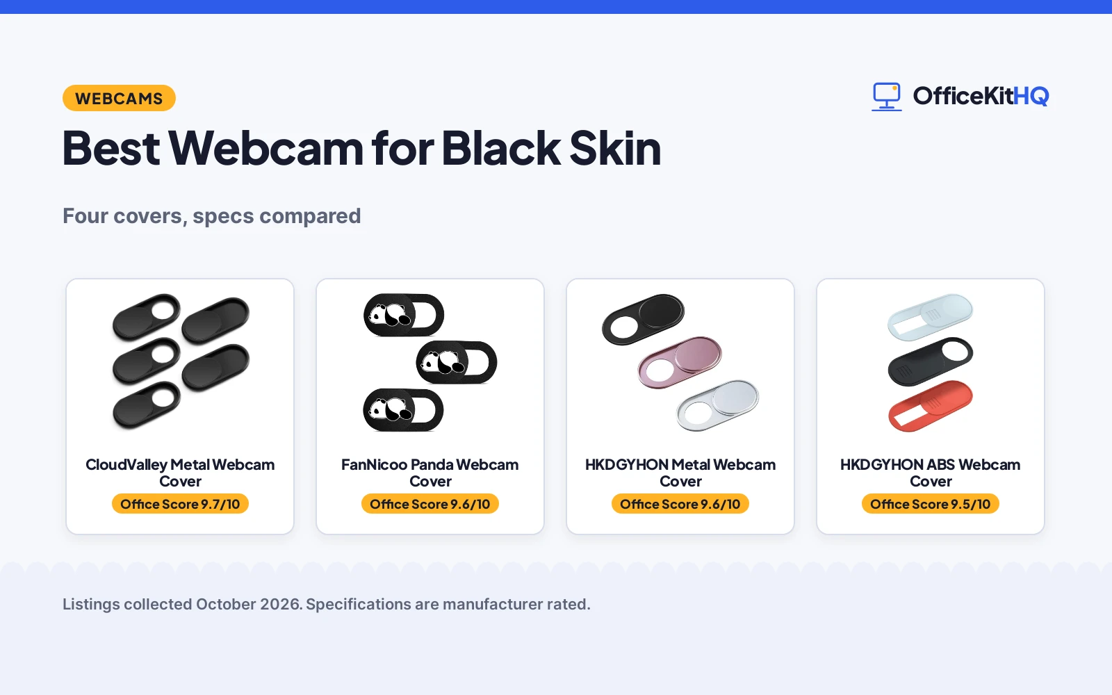 Best Webcam for Black Skin (2026): 4 Compared