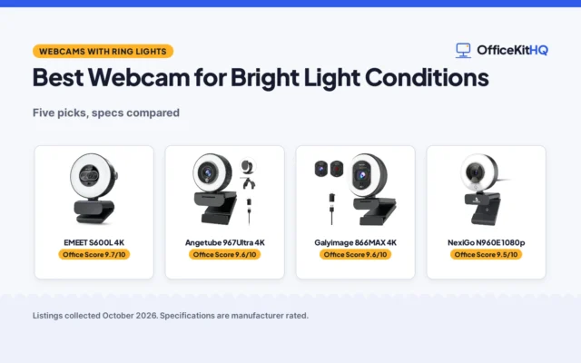Best Webcam for Bright Light Conditions (2026)