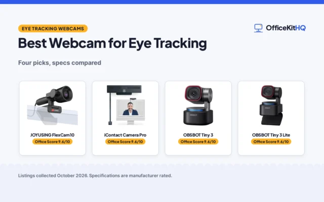 Best Webcam for Eye Tracking (2026): 4 Compared