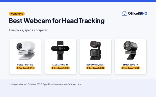 Best Webcam for Head Tracking (2026): 5 Compared