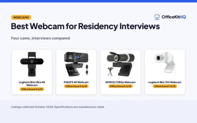 Best Webcam for Residency Interviews (2026): 4 Compared