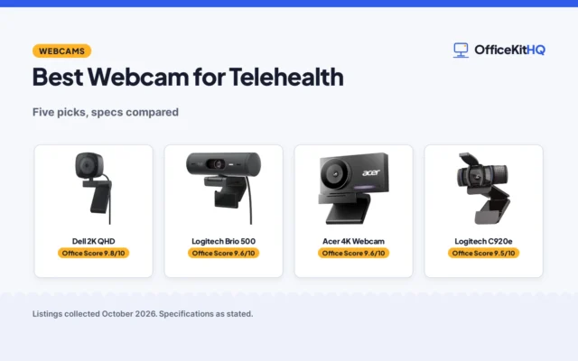 Best Webcam for Telehealth (2026): 5 Picks